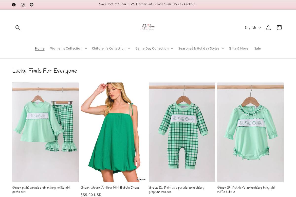 ellajanelife.com homepage screenshot