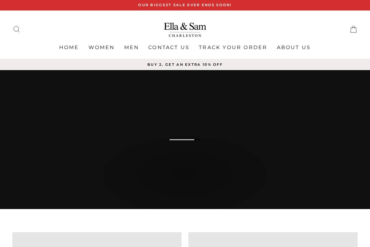 Ellasamcharleston homepage screenshot