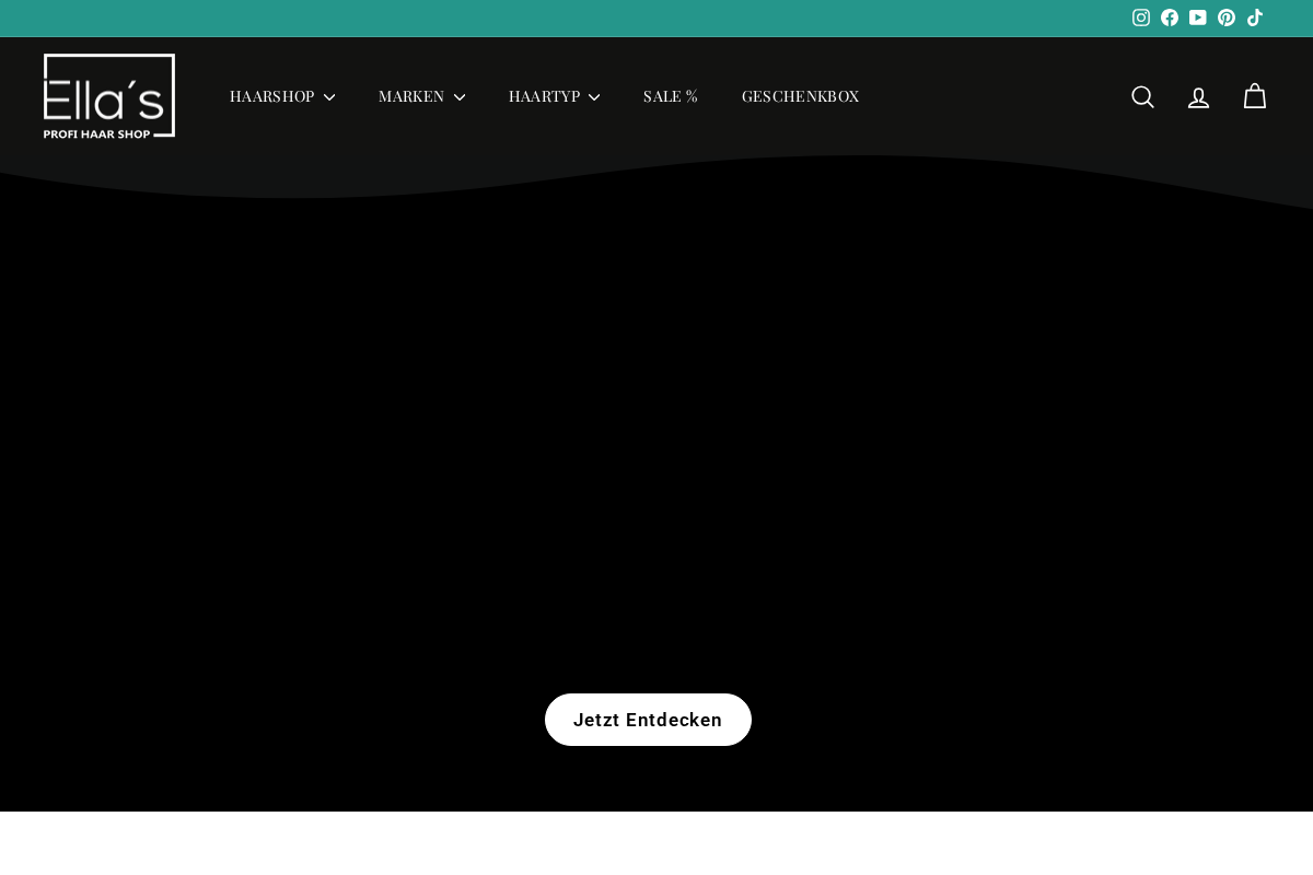 Ellashaarshop homepage screenshot