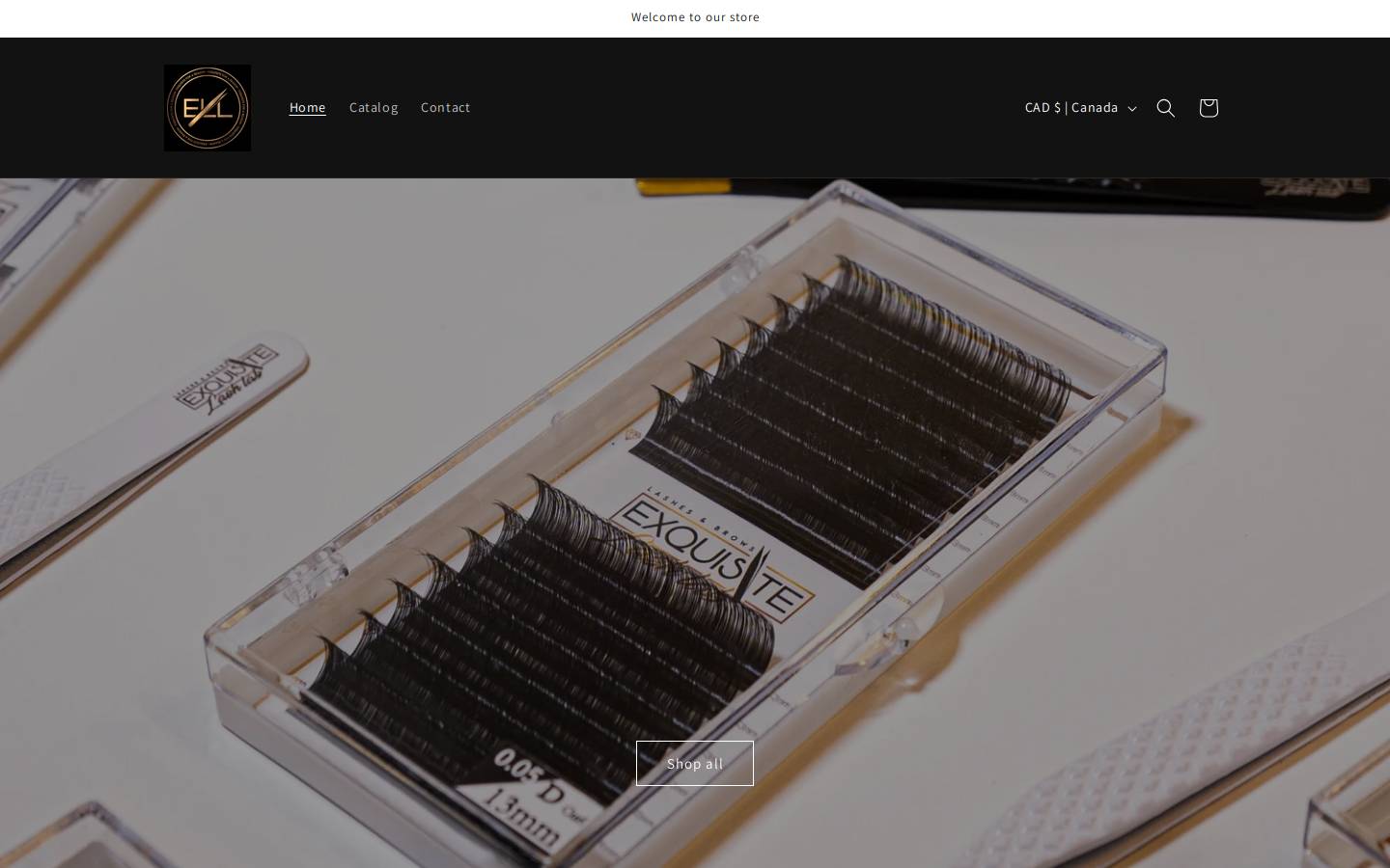 ellcollections.ca homepage screenshot