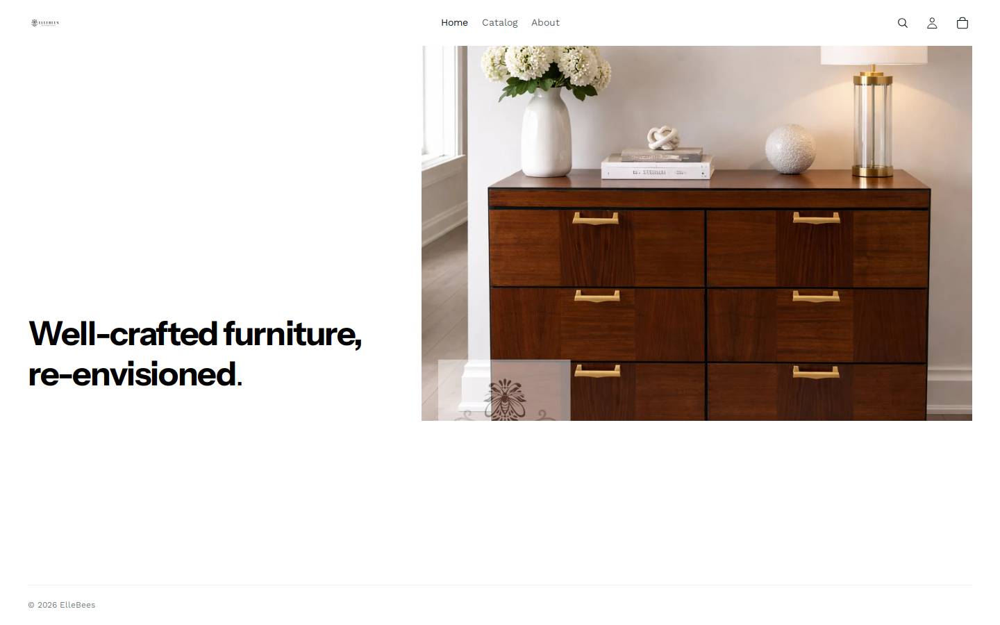 ellebees.com homepage screenshot