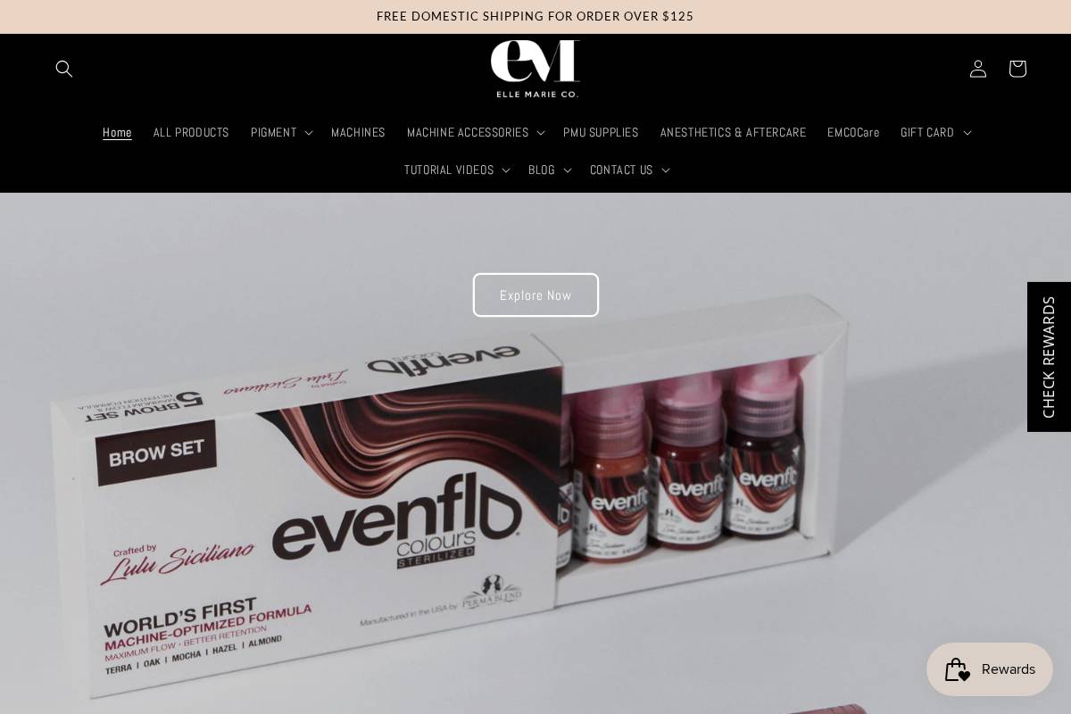 ellemarieco.com homepage screenshot