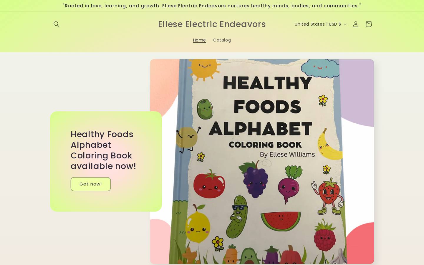 elleseelectricendeavors.com homepage screenshot