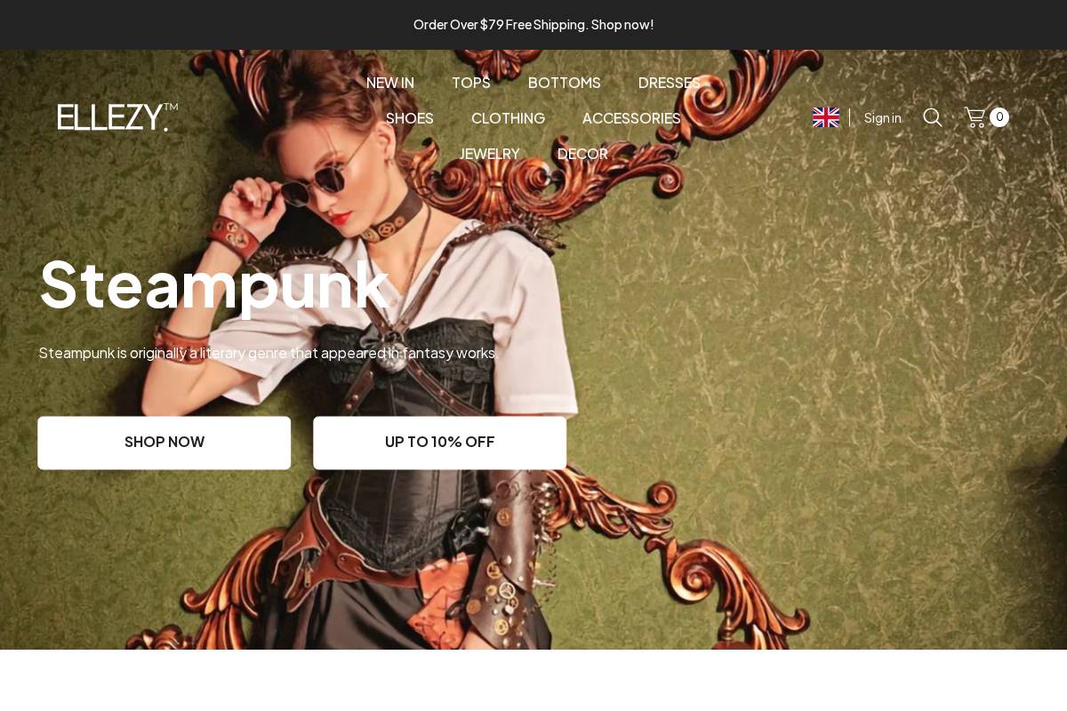 ellezy.com homepage screenshot