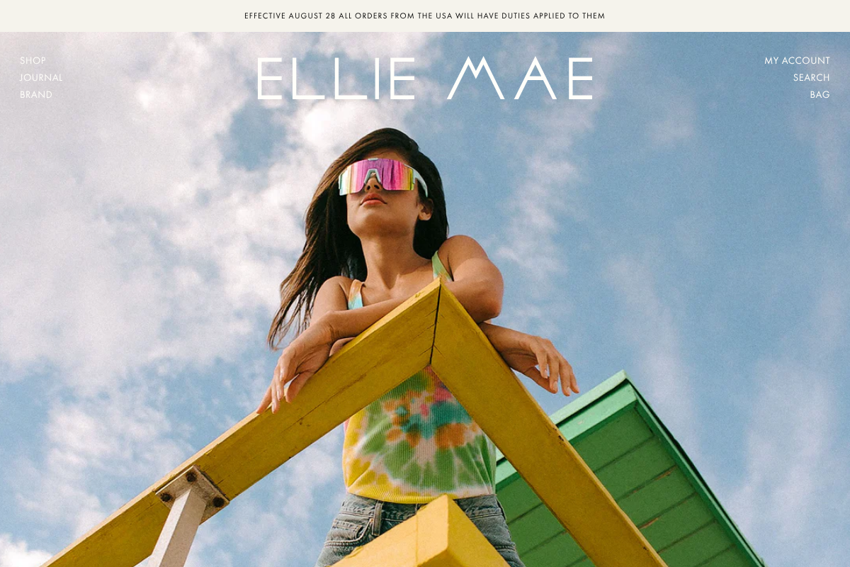 elliemaestudios.com homepage screenshot