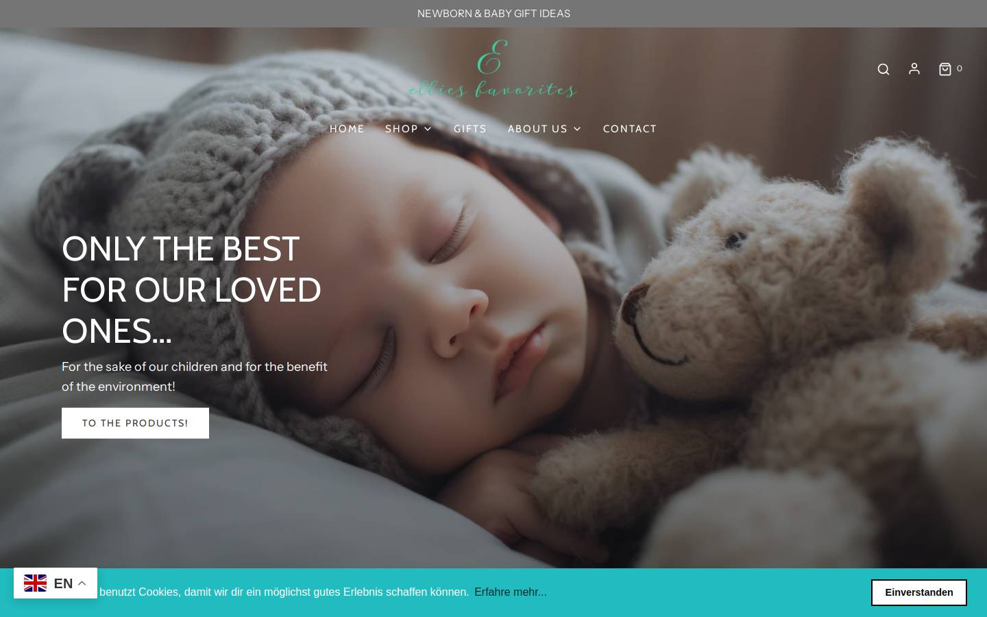 ellies-favorites.ch homepage screenshot