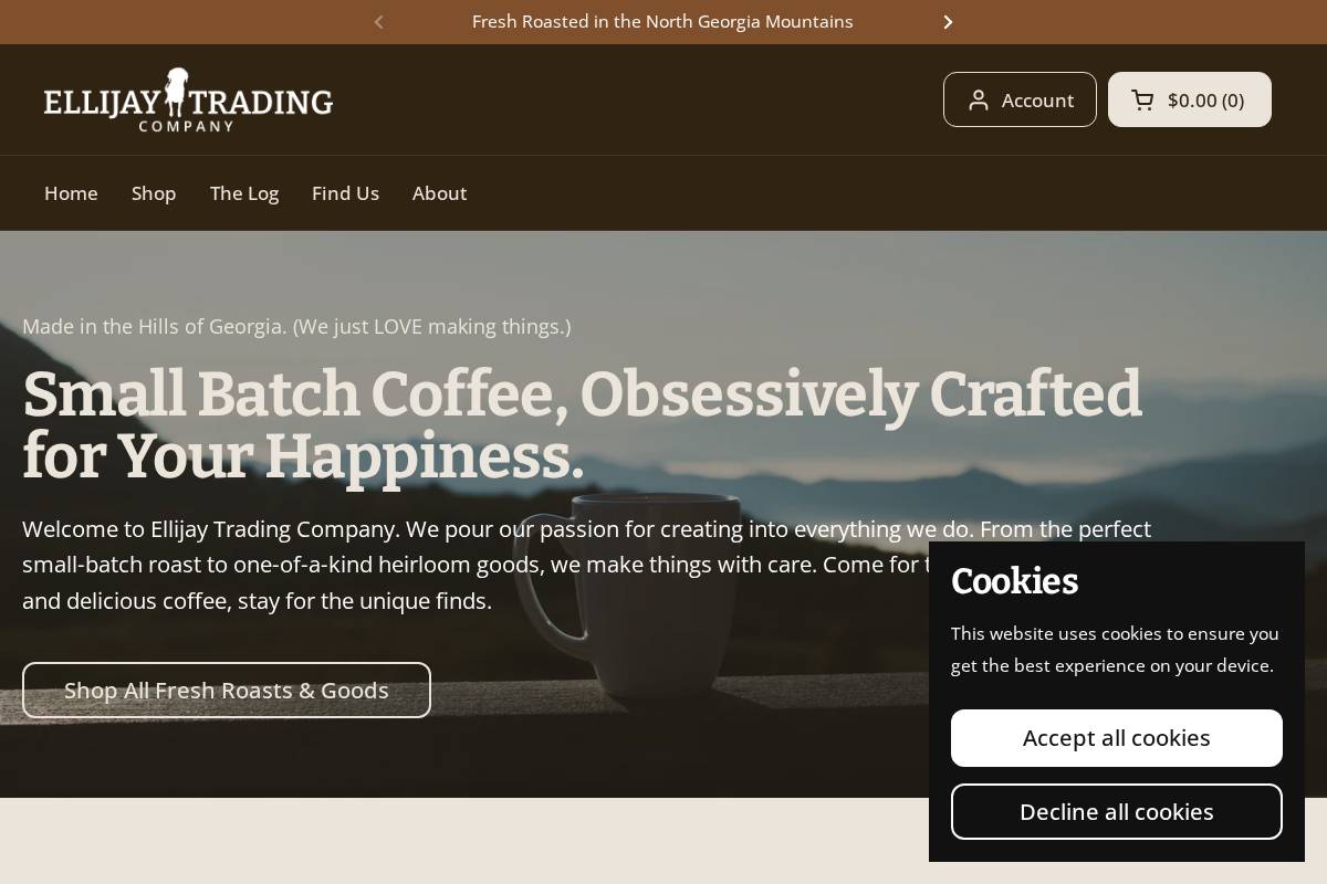 ellijaytrading.com homepage screenshot
