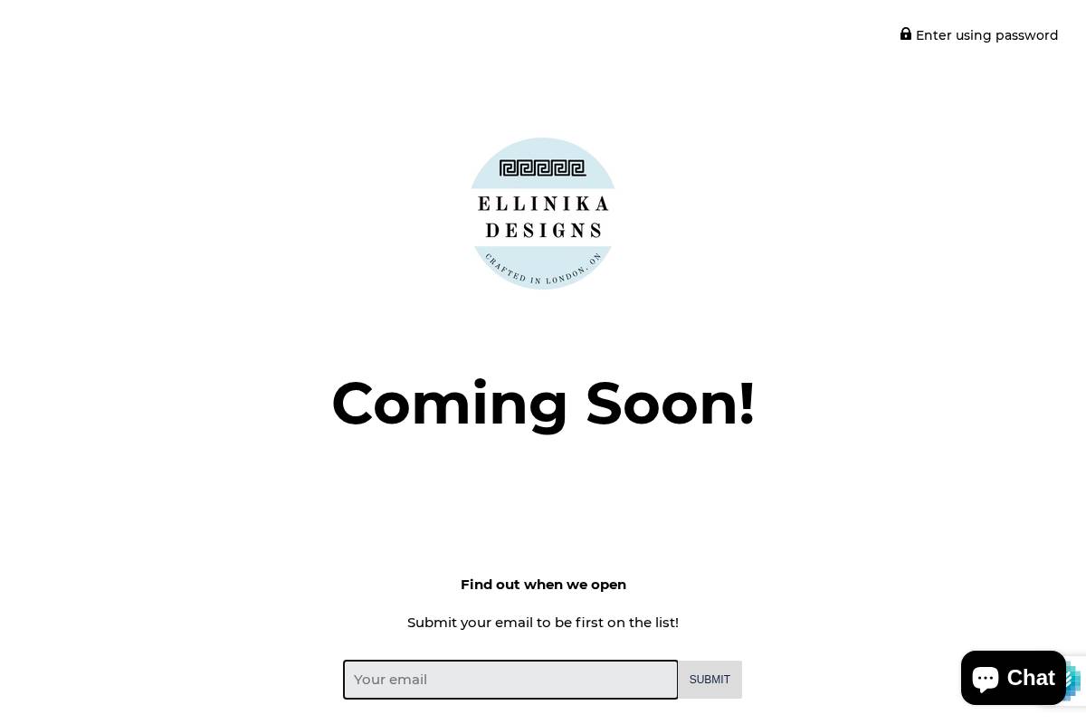 ellinikadesigns.com homepage screenshot