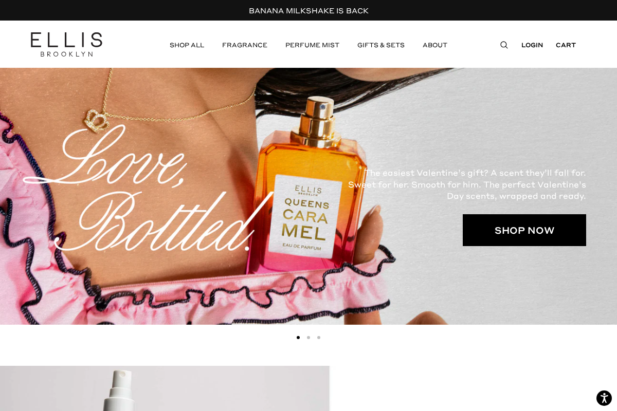 Ellis Brooklyn homepage screenshot