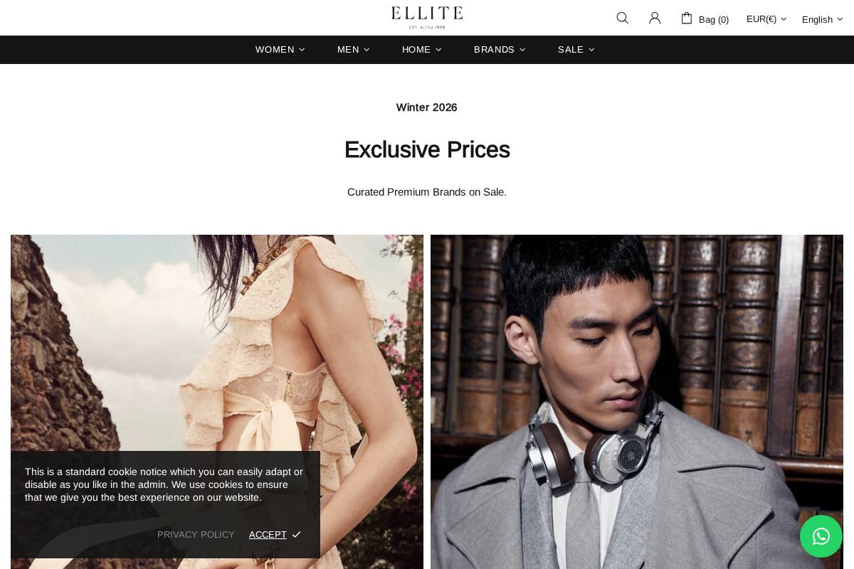 ellite.es homepage screenshot