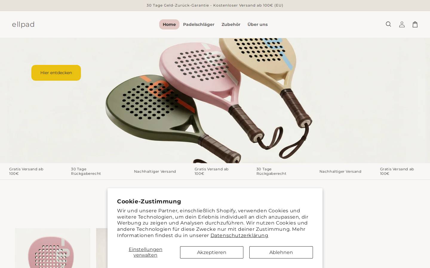 ellpad.com homepage screenshot