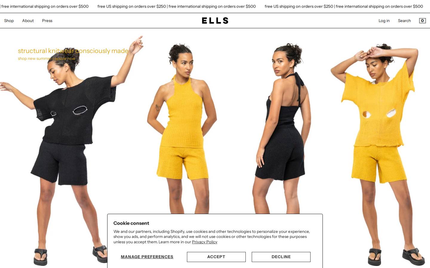 ells.us homepage screenshot