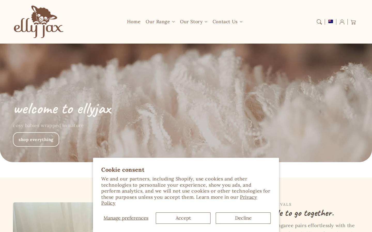 ellyjax.co.nz homepage screenshot