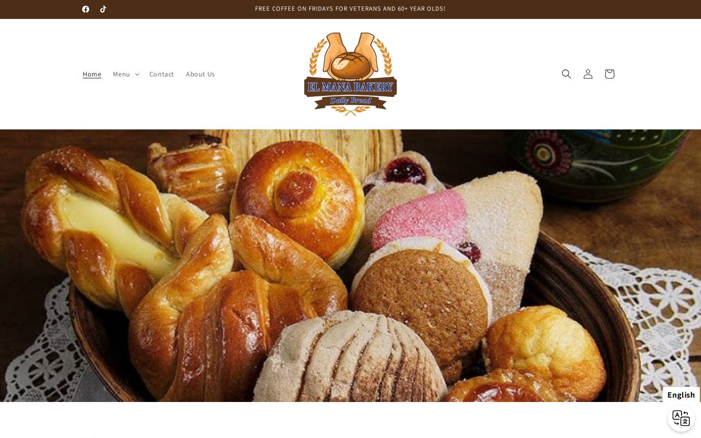elmanabakery.co homepage screenshot