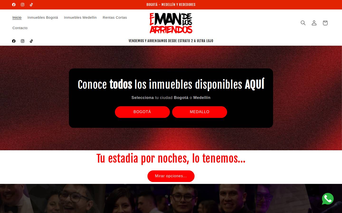 elmandelosarriendos.com homepage screenshot