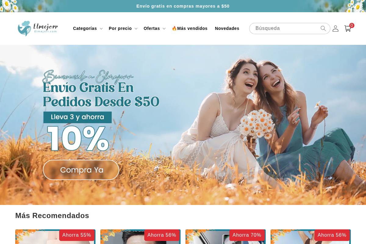 Elmejorr homepage screenshot