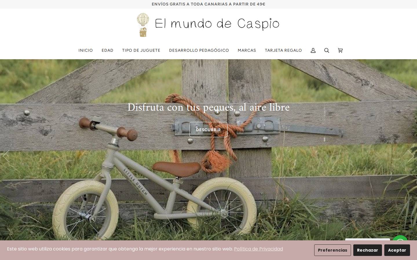 elmundodecaspio.com homepage screenshot