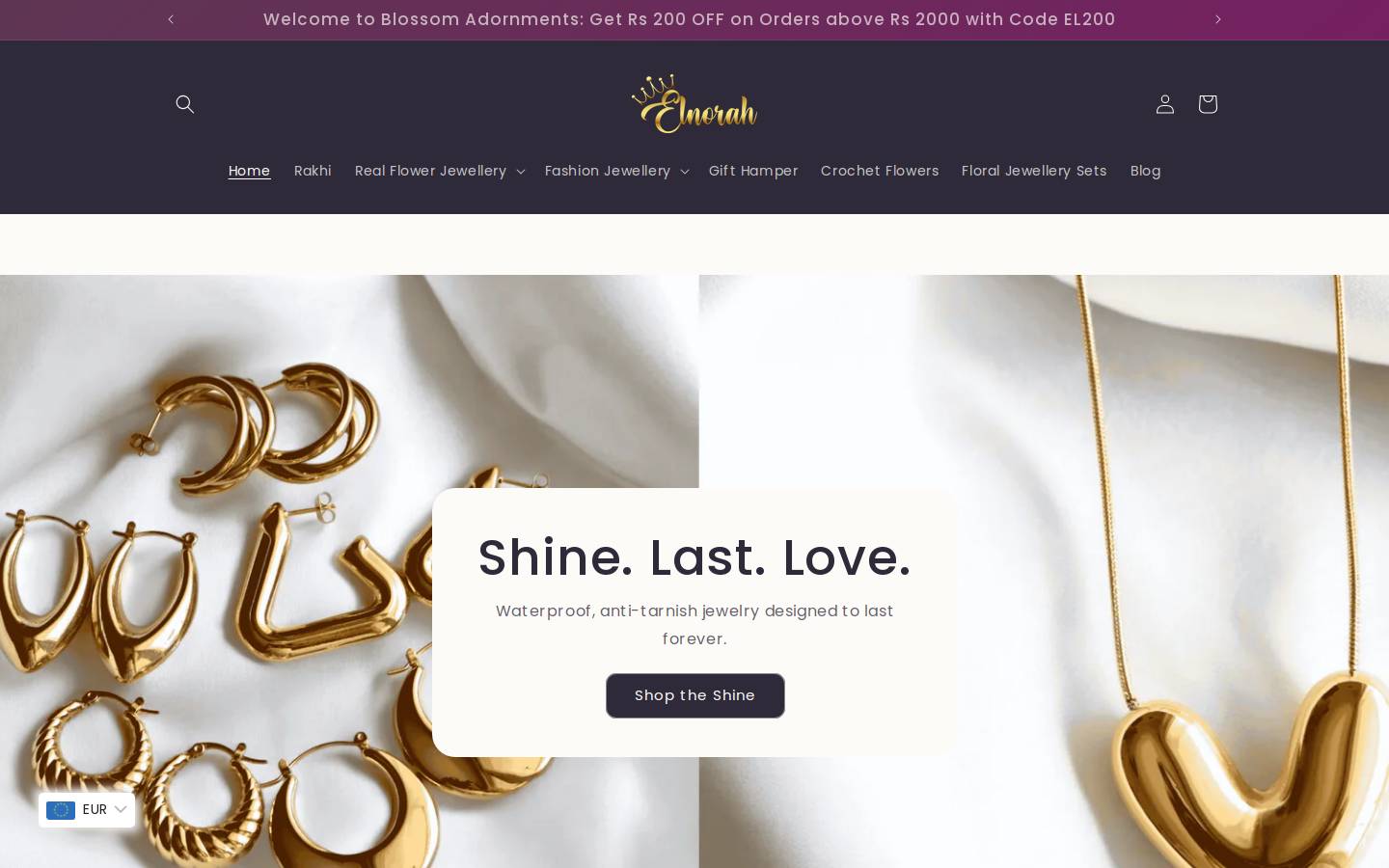 elnorah.com homepage screenshot