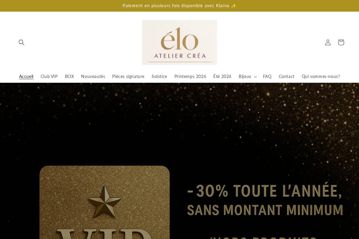 Eloateliercrea homepage screenshot