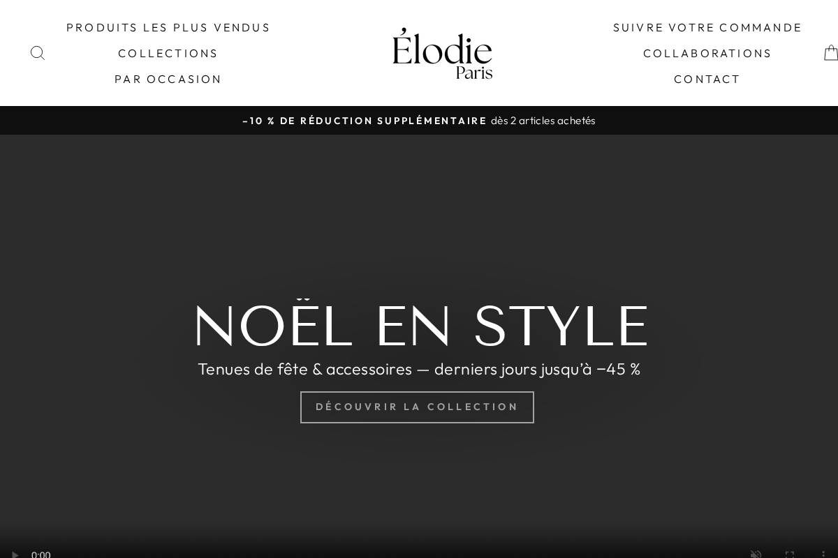 elodie-paris.com homepage screenshot