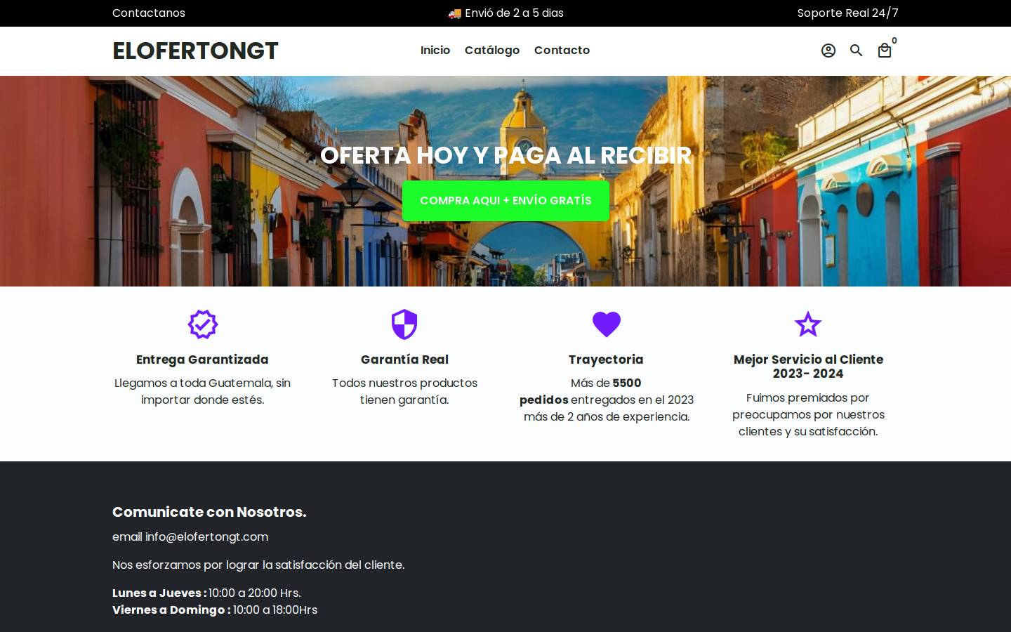elofertongt.com homepage screenshot