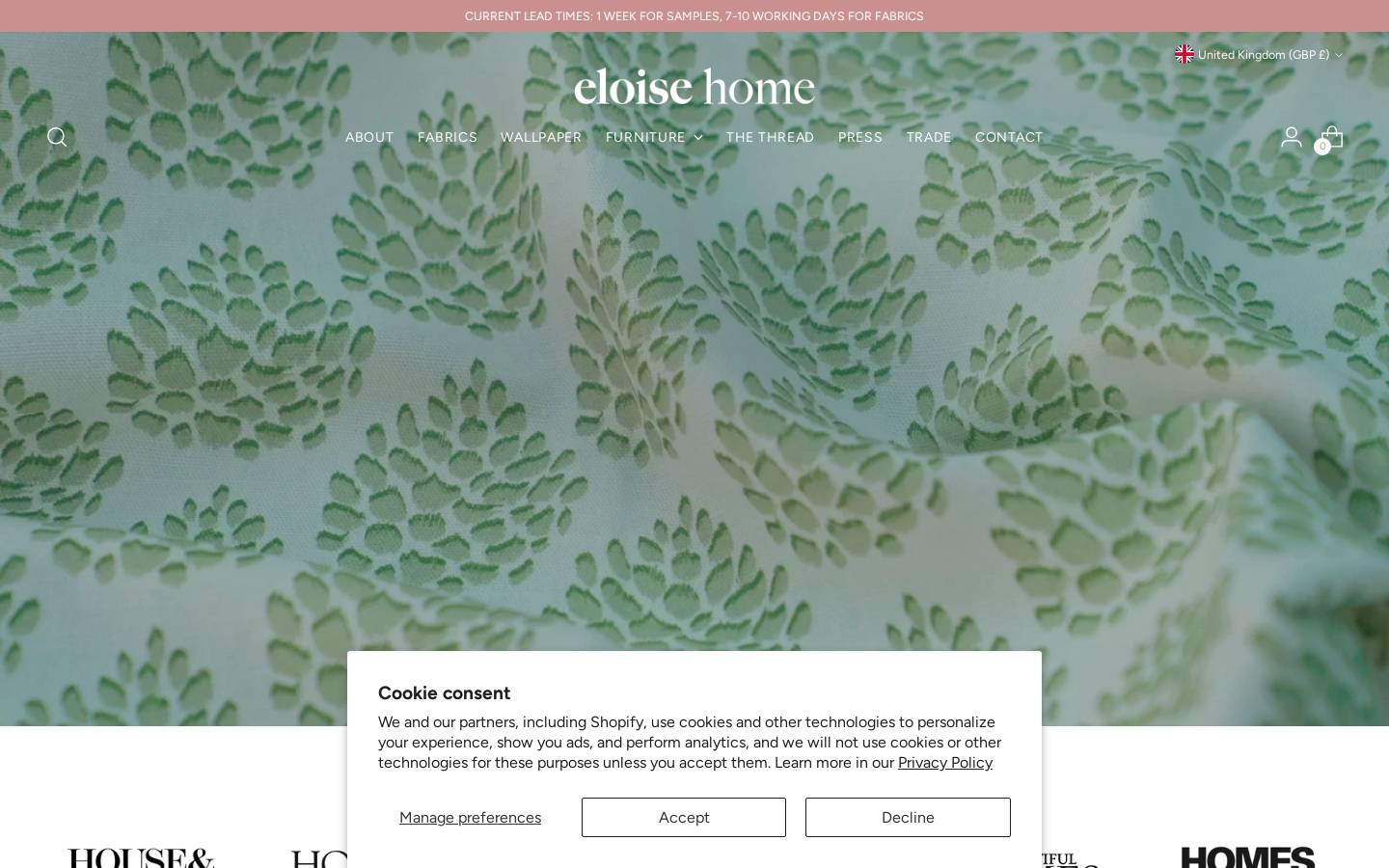 eloisehome.com homepage screenshot