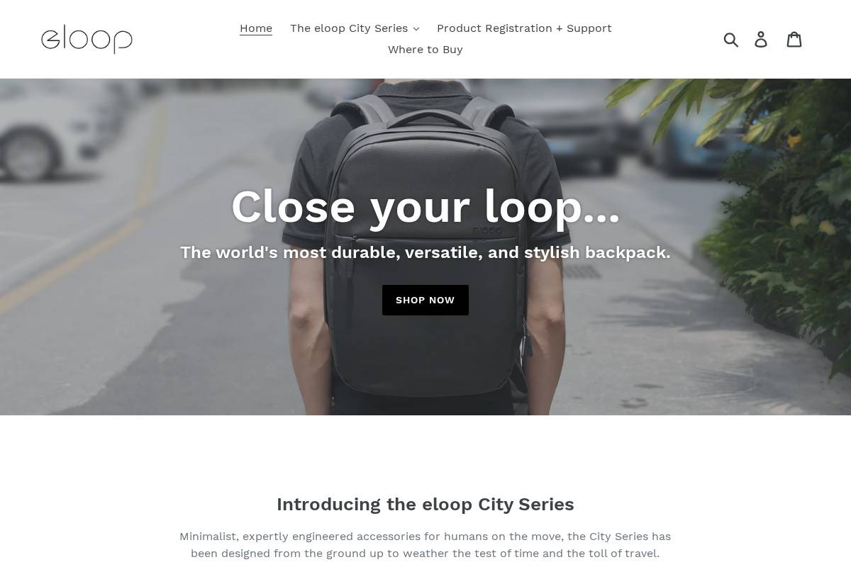 eloop.co homepage screenshot