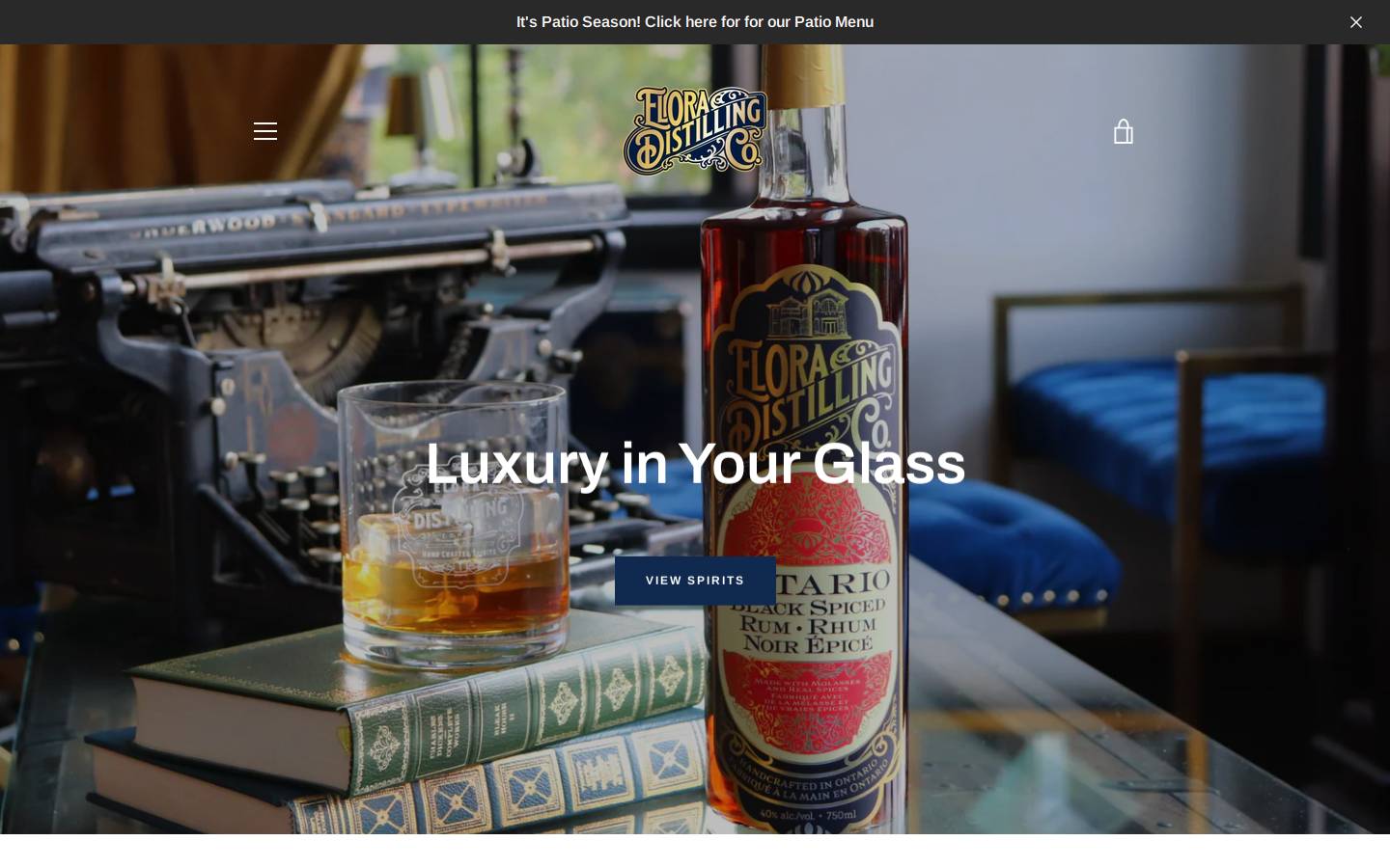 eloradistillingcompany.ca homepage screenshot