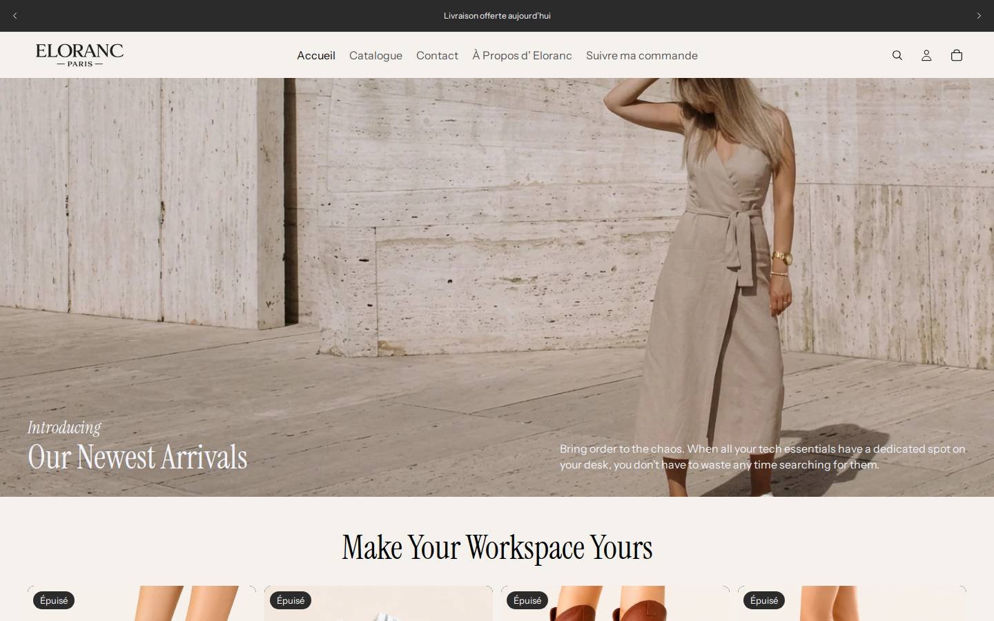 eloranc.com homepage screenshot