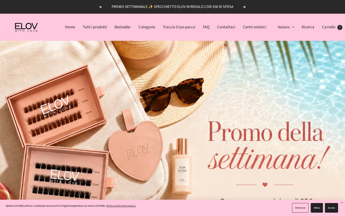 Elov homepage screenshot