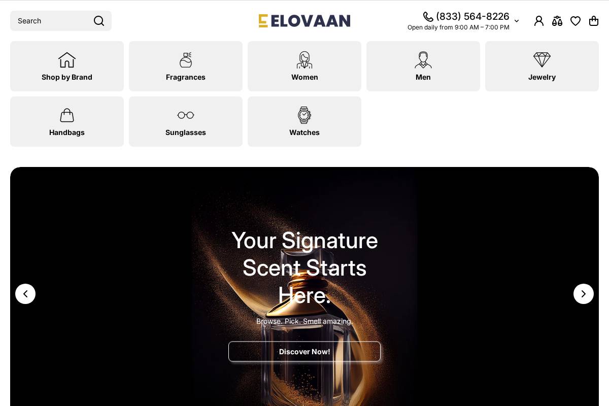 elovaan.com homepage screenshot