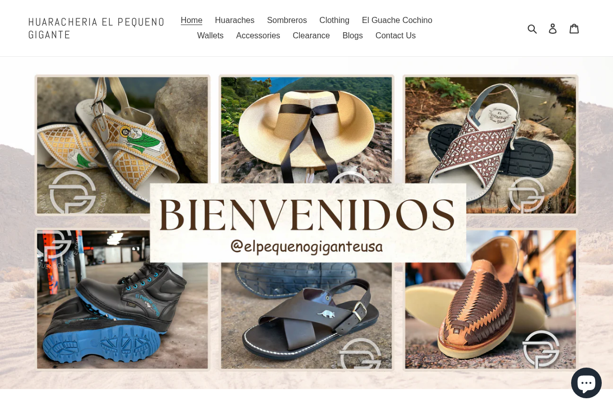 Huaracheria El Pequeno Gigante homepage screenshot