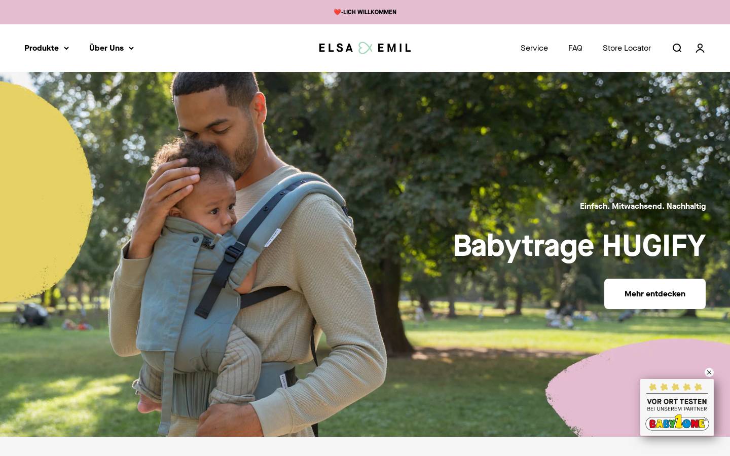 elsa-emil.at homepage screenshot