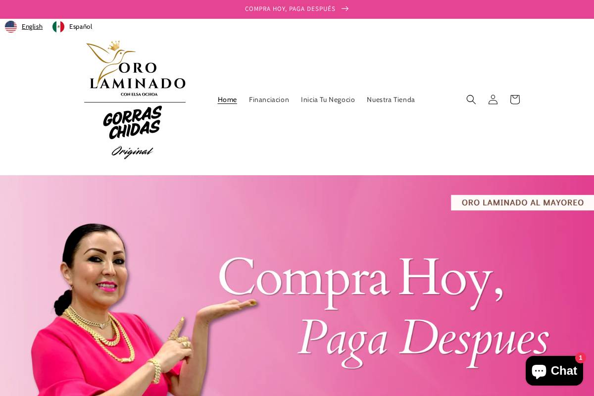 elsaorolaminado.com homepage screenshot