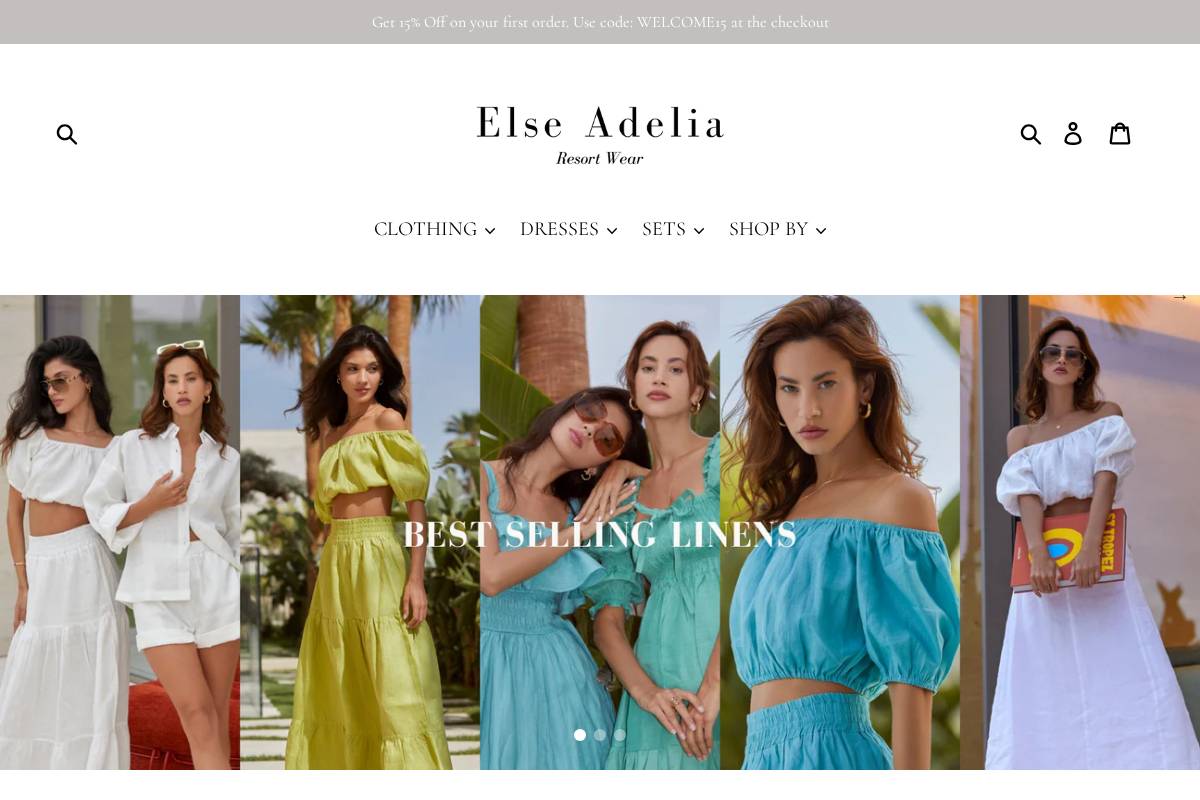 elseadelia.com homepage screenshot