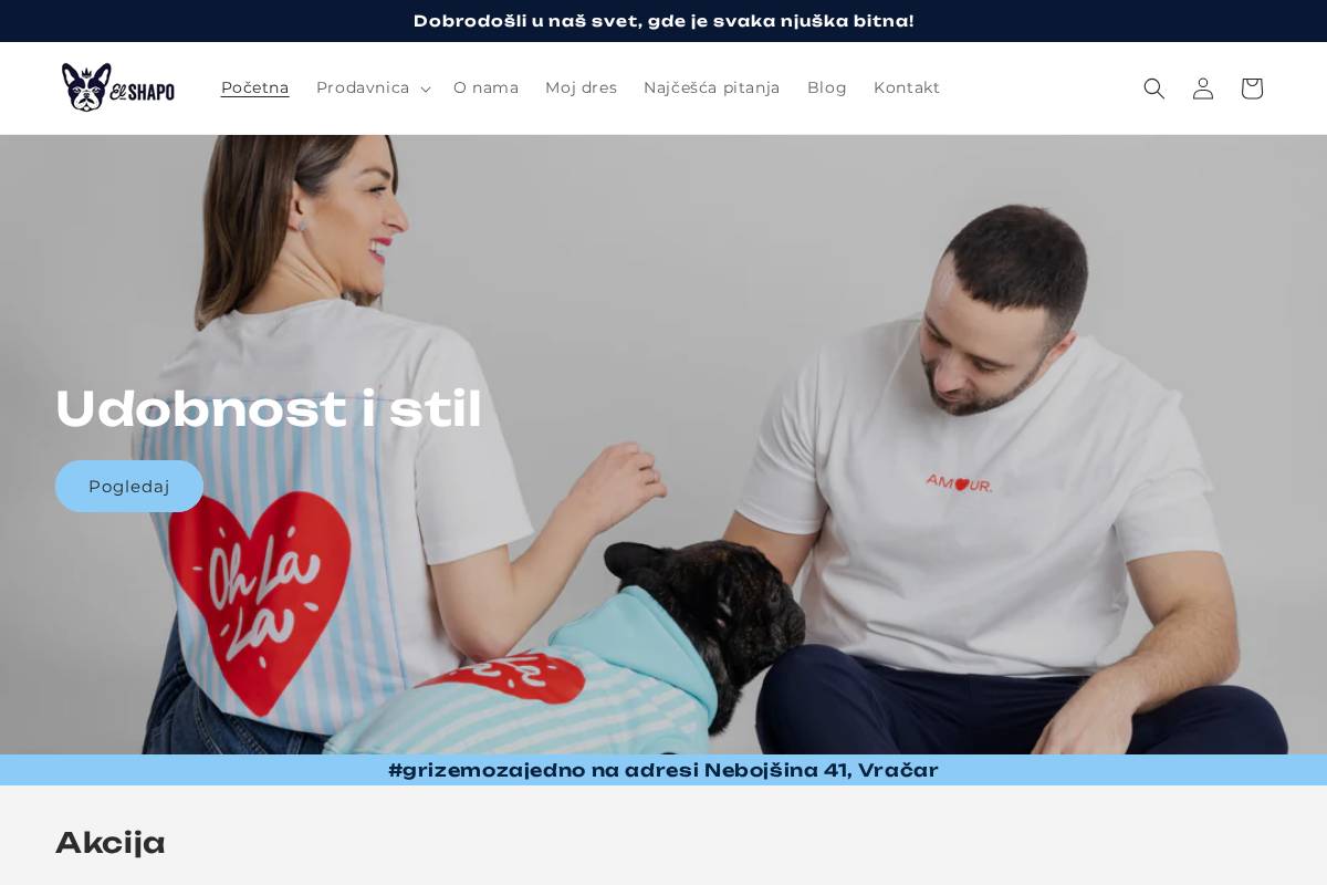 elshapo.rs homepage screenshot