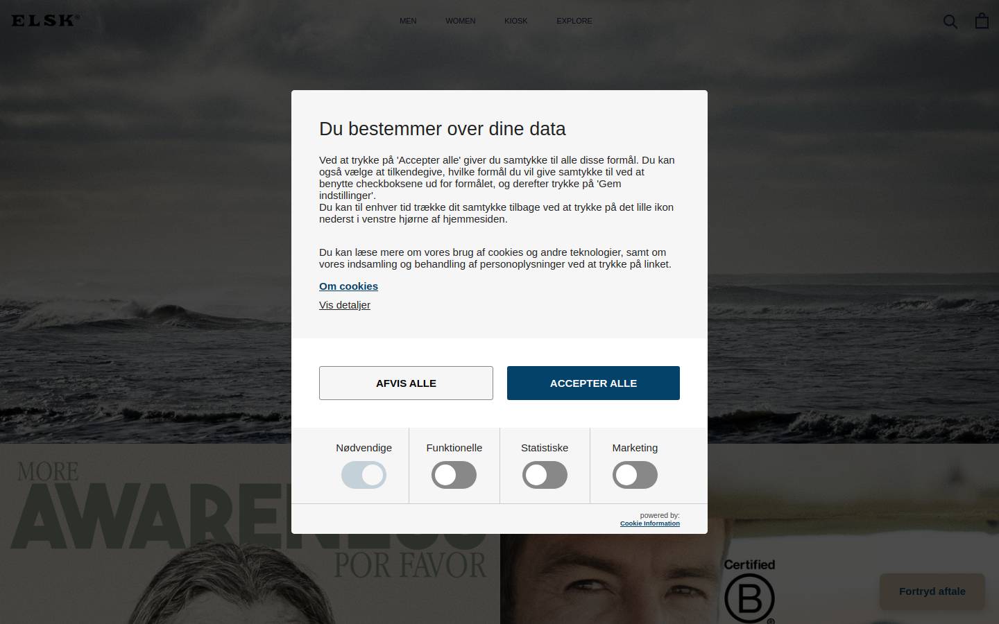 ELSK homepage screenshot