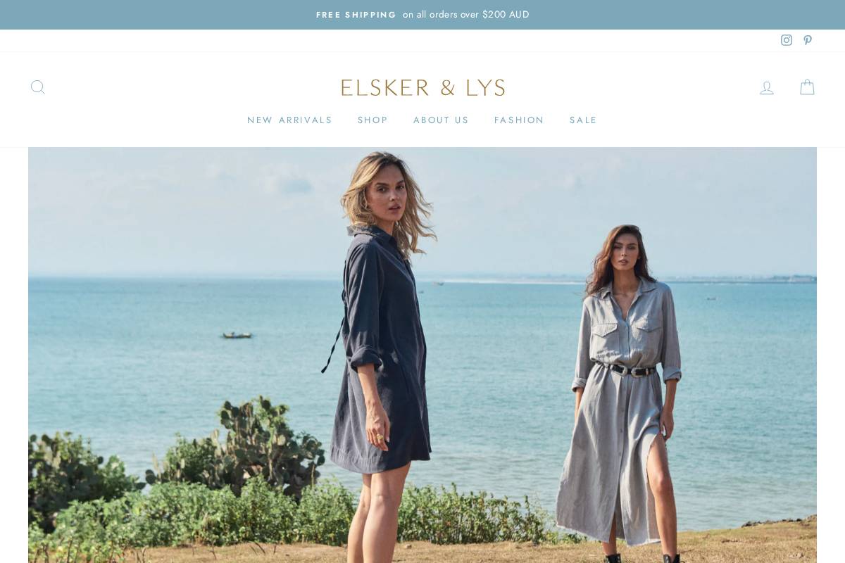 elskerlys.com homepage screenshot