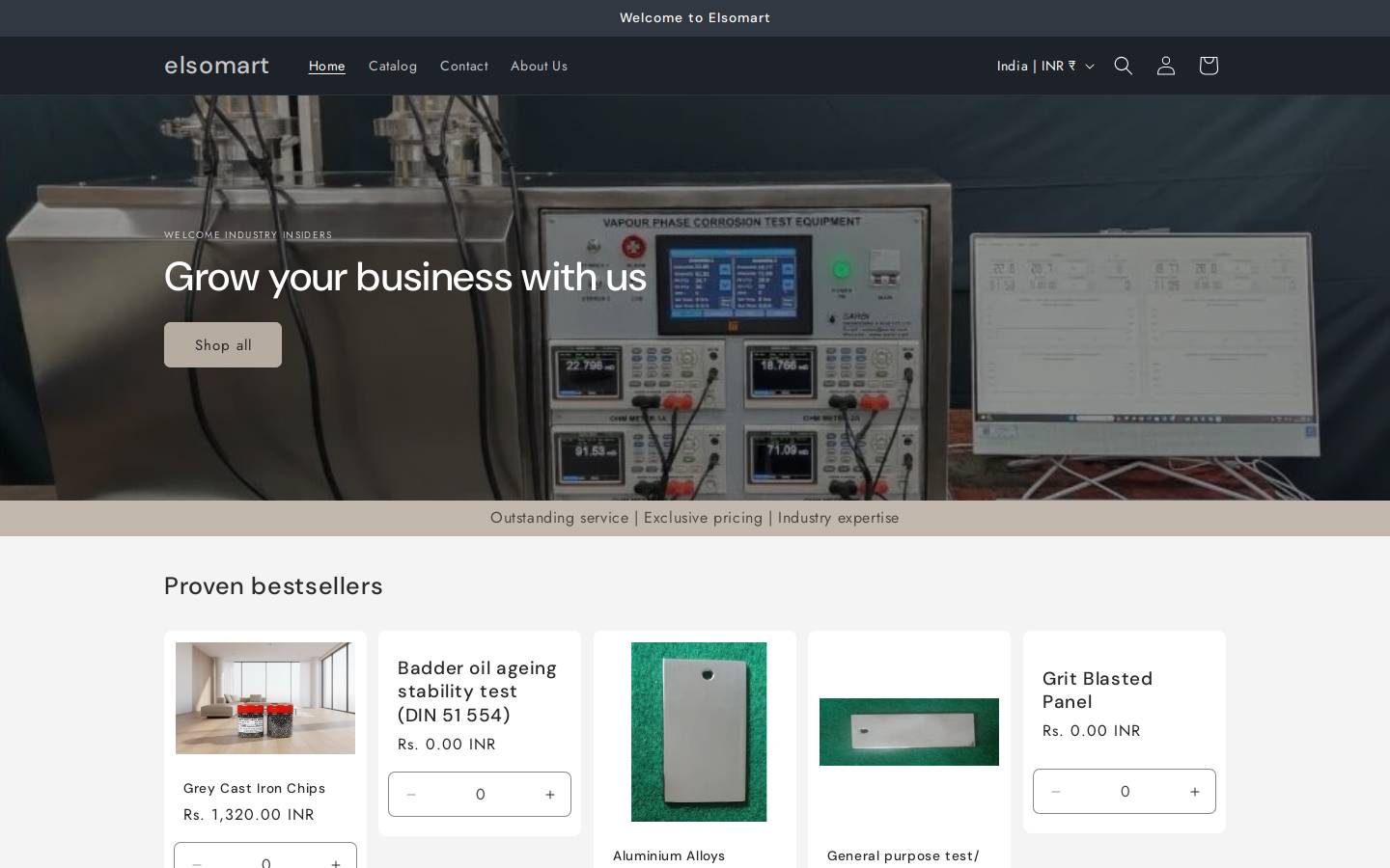 elsomart.com homepage screenshot