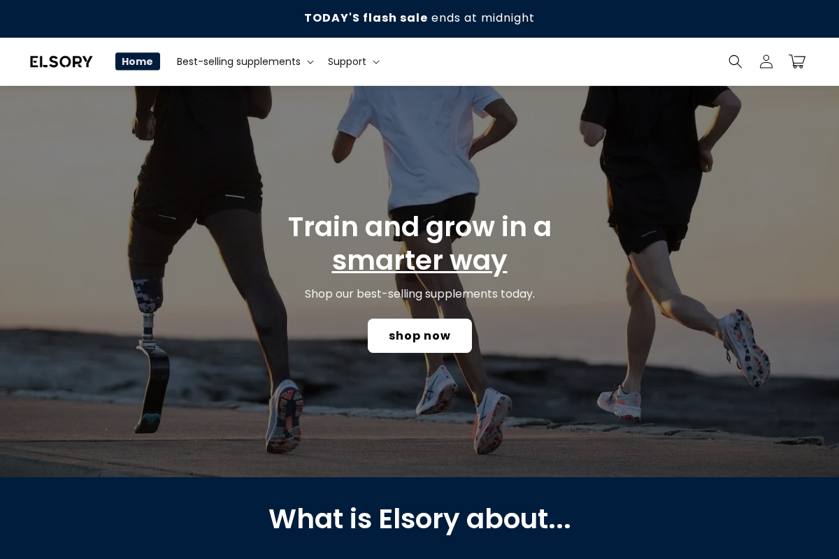 Elsory homepage screenshot