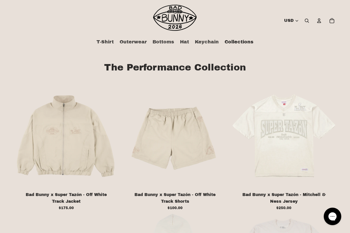 Bad Bunny x NFL homepage screenshot