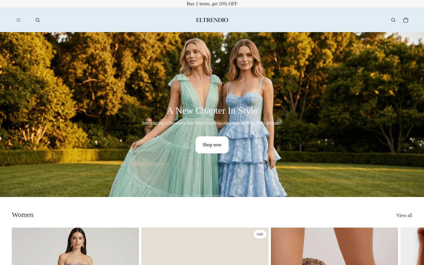 Eltrendio homepage screenshot