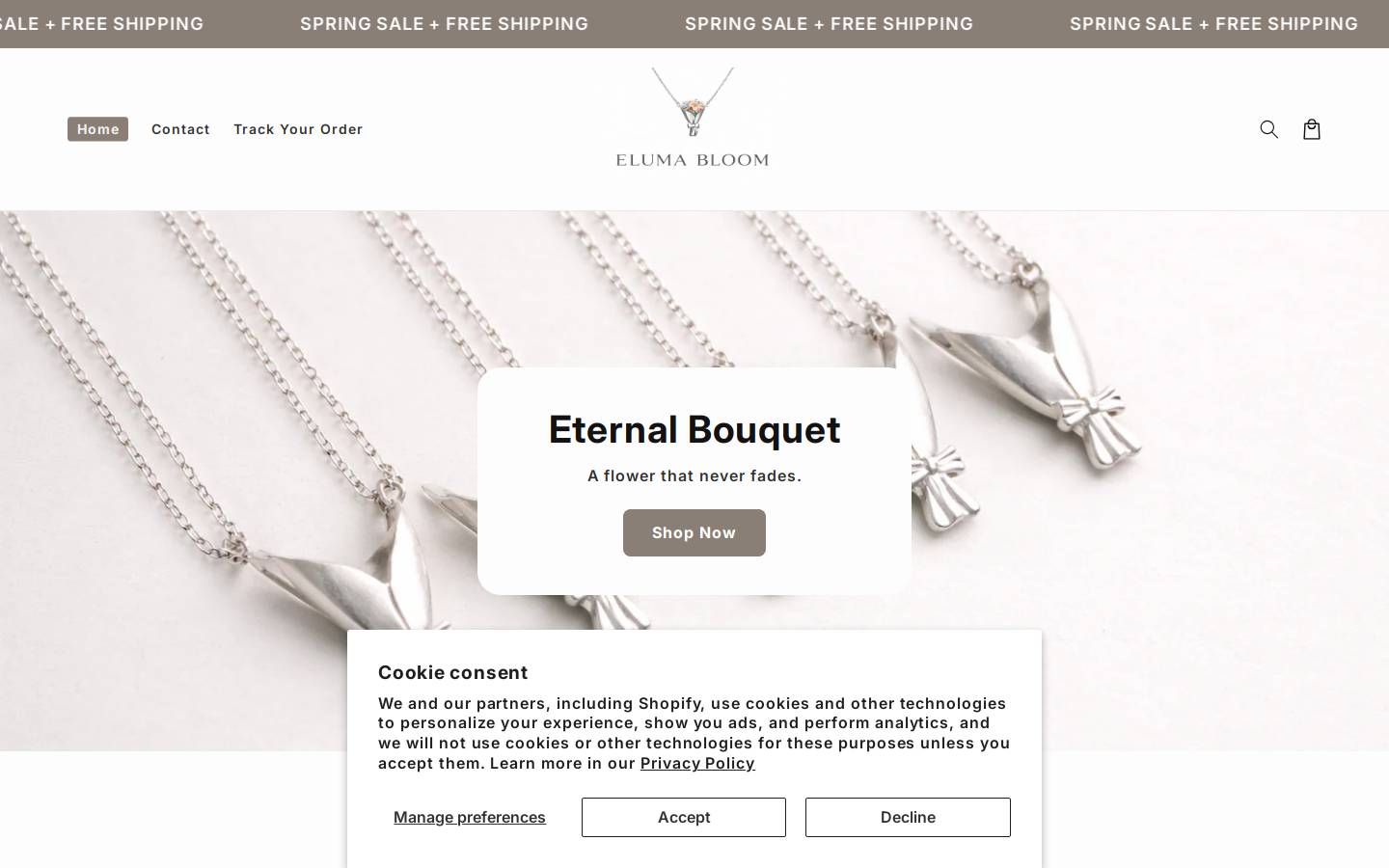 elumabloom.store homepage screenshot