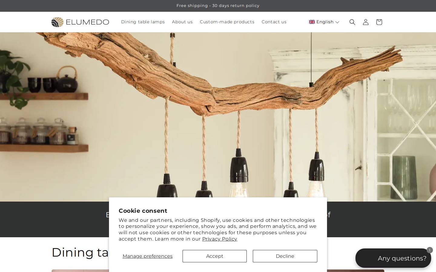 elumedo.com homepage screenshot