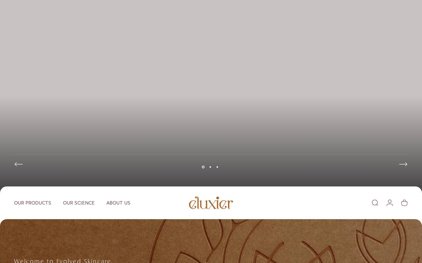 eluxier.com homepage screenshot