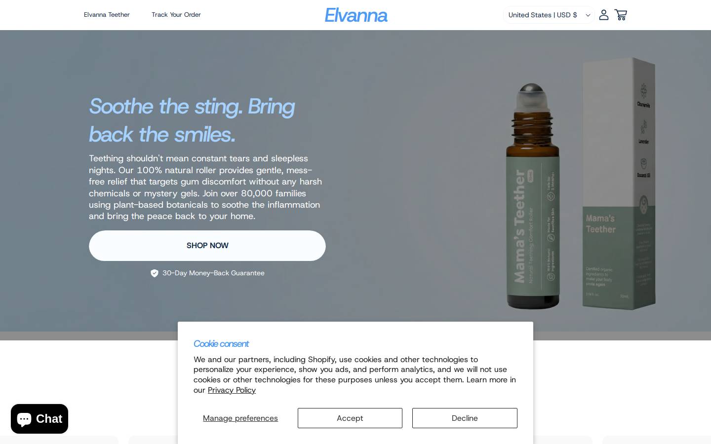 elvanna.com homepage screenshot