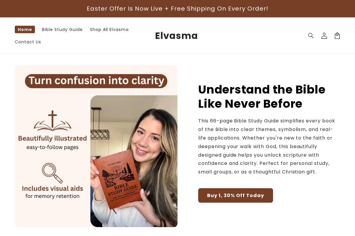 elvasma.com homepage screenshot
