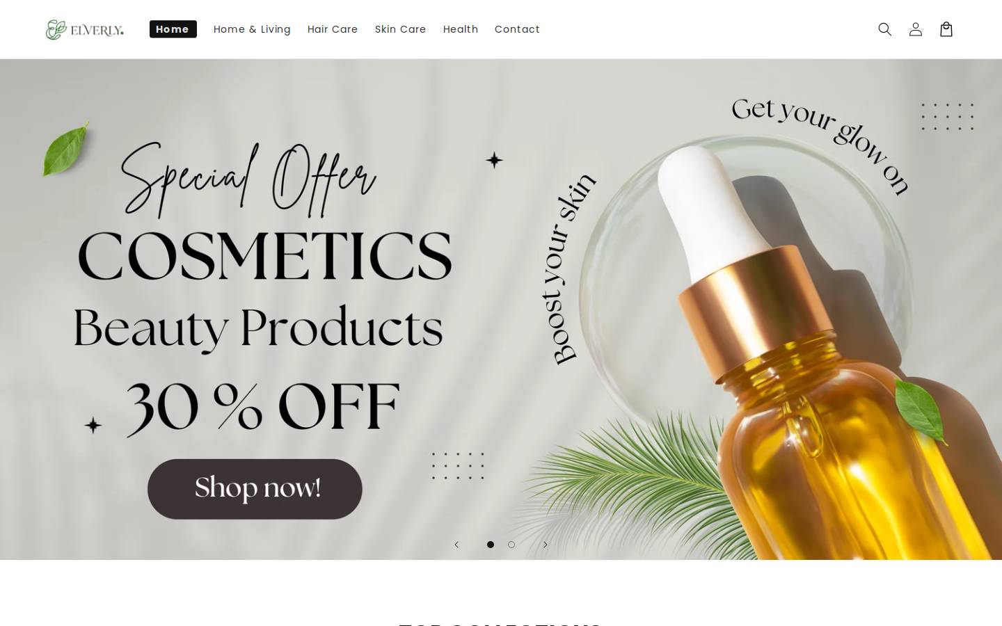 elverly.com homepage screenshot
