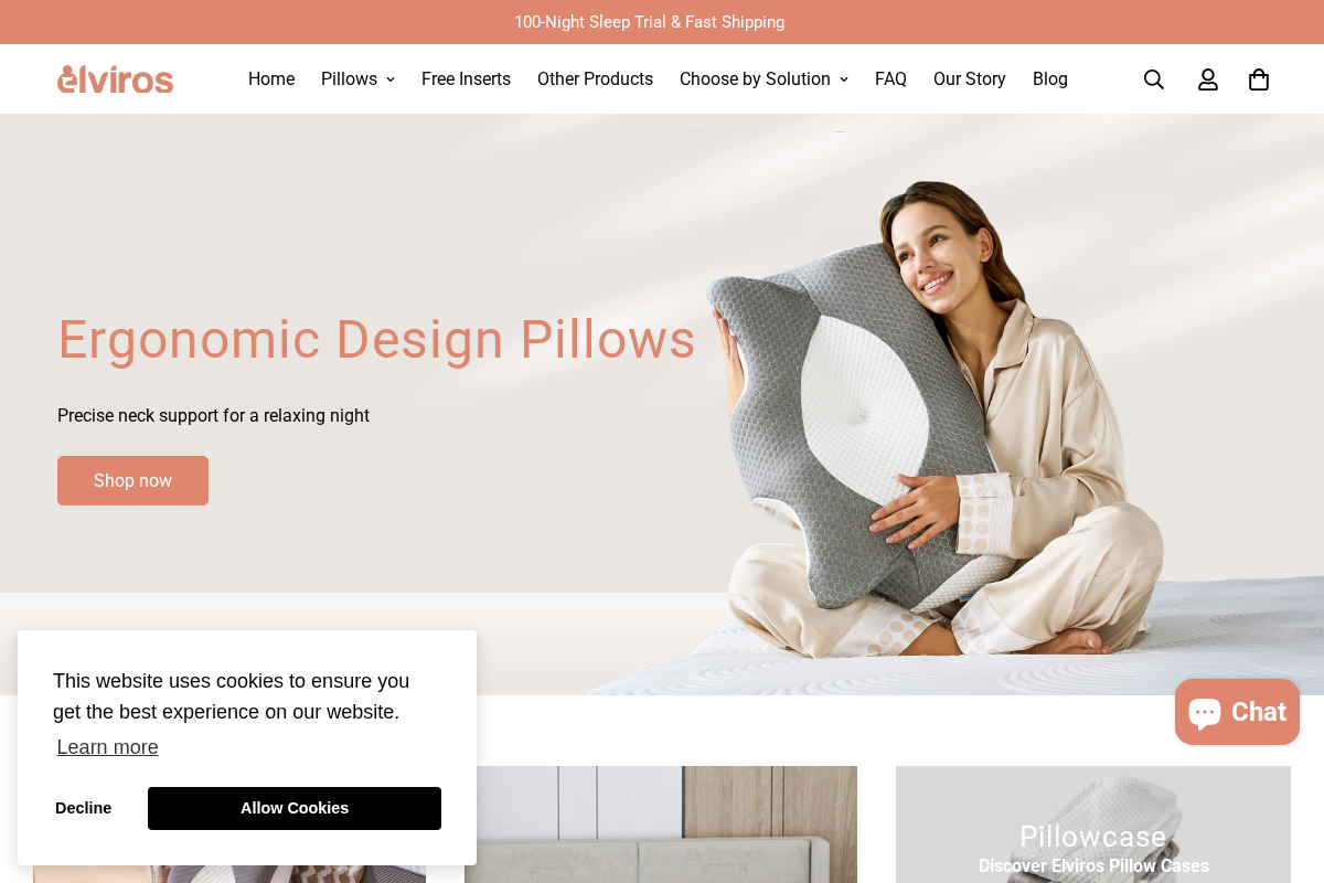 Elviros homepage screenshot