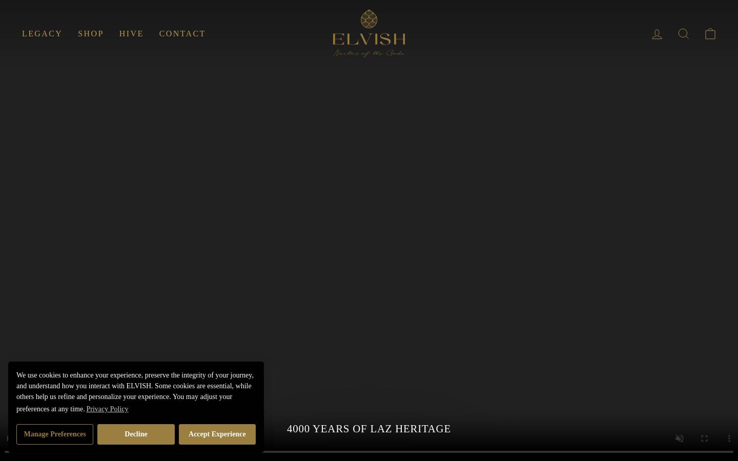 elvishoney.com homepage screenshot